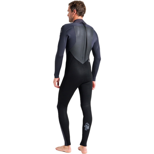 2025 C-Skins Mens Legend 4/3mm Back Zip Wetsuit C-LE43MBZ - Black / Anthracite